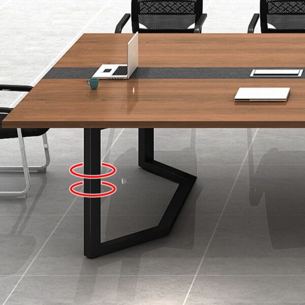 10-Seater Office Boardroom Table with a polished surface and modern design, suitable for collaborative meetings.