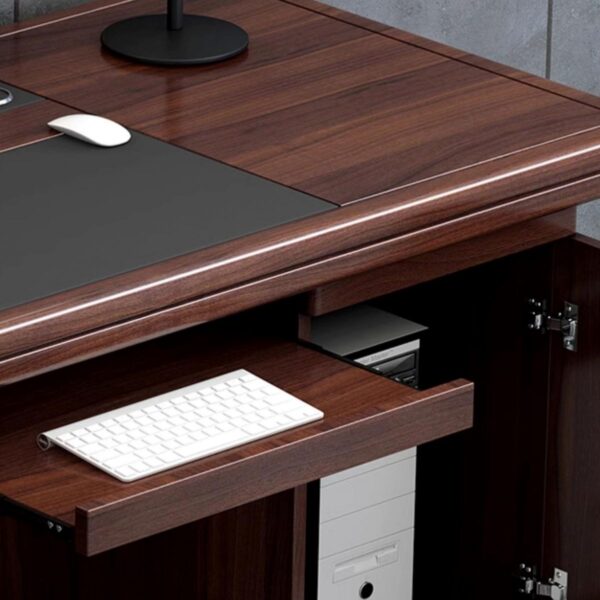 1.2-meter Manager's Office Desk with a minimalist design and built-in cable management.