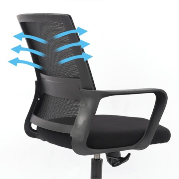 Captain Mesh Office Desk Chair showcasing ergonomic design with breathable mesh back and adjustable lumbar support.