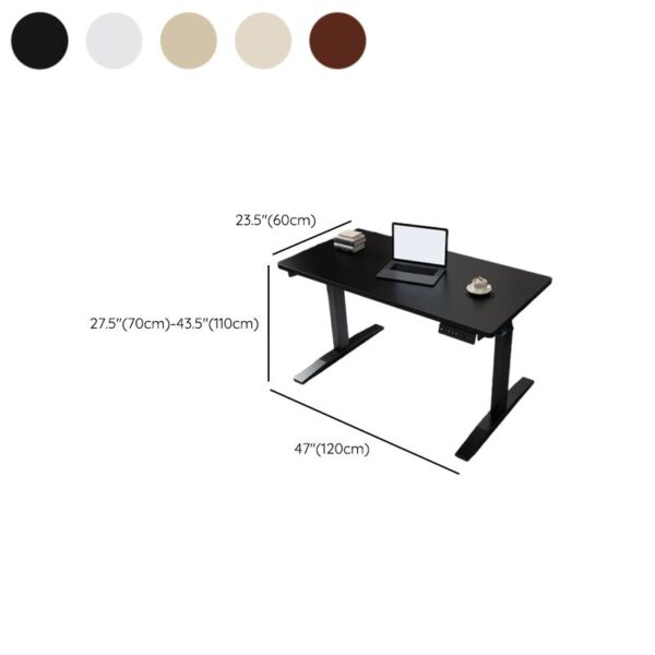 Electric Height Adjustable Standing Desk with a minimalist design and programmable height settings.