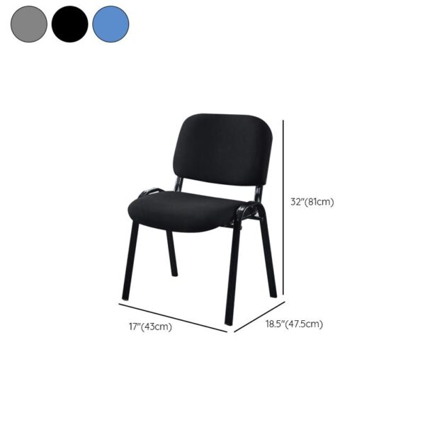 Black Tosca Visitors Office Chair with ergonomic design and padded seat, set against a modern office backdrop.