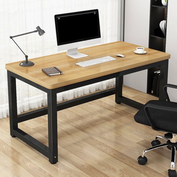 Modern Brown 120cm Writing Desk with a sleek design and spacious surface.