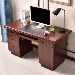 1.4-meter Boss Executive Office Desk in a stylish office setting, showcasing a sleek finish and spacious workspace.