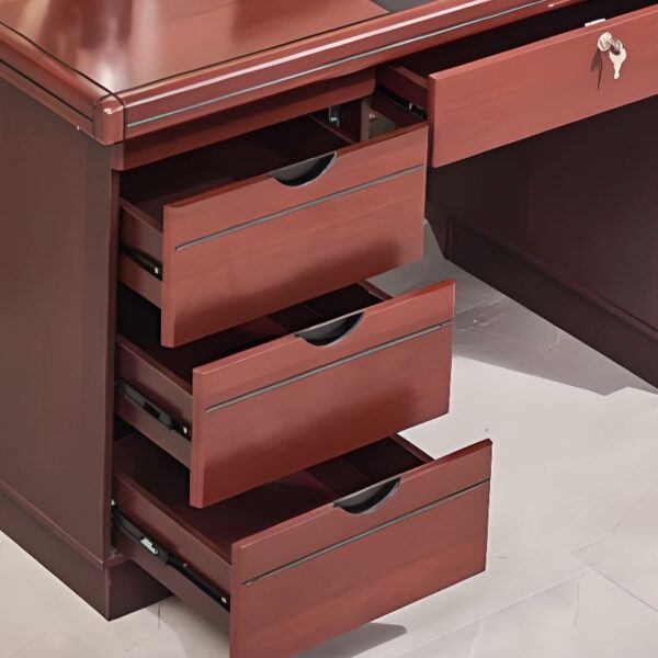 1.4-meter Boss Executive Office Desk in a stylish office setting, showcasing a sleek finish and spacious workspace.