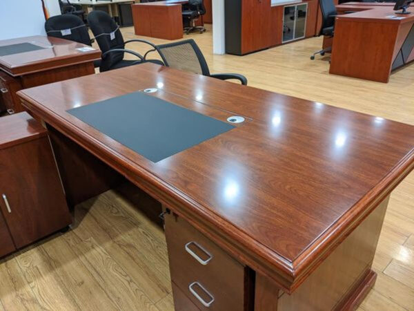 1.4 Meters Managers Executive Desk with a sleek design and integrated cable management in a modern office setting.