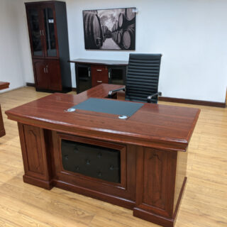 1.4 Meters Managers Executive Desk with a sleek design and integrated cable management in a modern office setting.