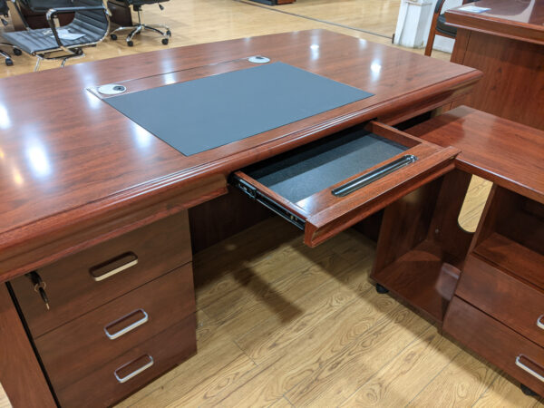 1.4 Meters Managers Executive Desk with a sleek design and integrated cable management in a modern office setting.