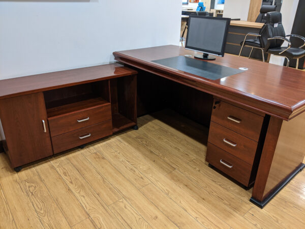 1.4 Meters Managers Executive Desk with a sleek design and integrated cable management in a modern office setting.