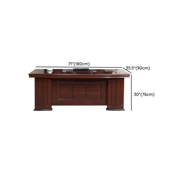 2 Meters L-shaped Modern Executive Desk with sleek wood finish and metal accents in a contemporary office setting.