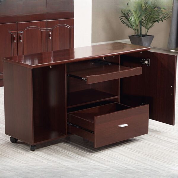 1.8 Meters L-Shaped Executive Office Table featuring a spacious work surface, integrated drawers, and a modern design in a stylish office environment.