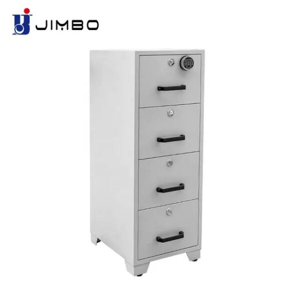 4-Drawer Diplomat Fireproof Safe Cabinet showcasing sleek design and secure storage.