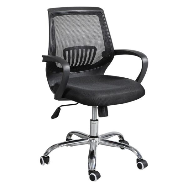 Black Mid-Back Mesh Executive Chair with adjustable features and ergonomic design.