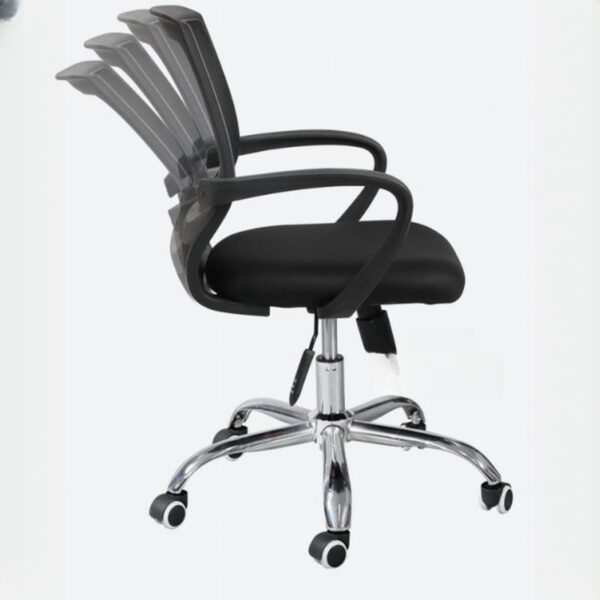 Black Mid-Back Mesh Executive Chair with adjustable features and ergonomic design.