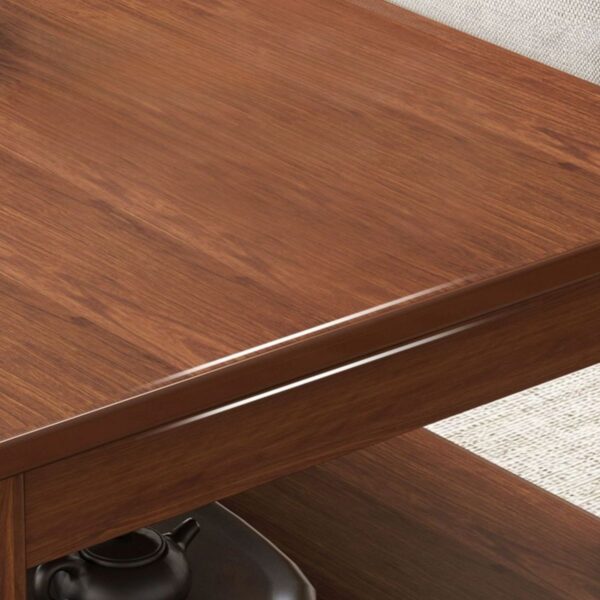 Modern Solid Office Coffee Table made of high-quality wood, featuring a sleek design in a contemporary office setting.