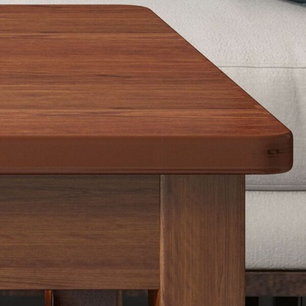 Modern Solid Office Coffee Table made of high-quality wood, featuring a sleek design in a contemporary office setting.