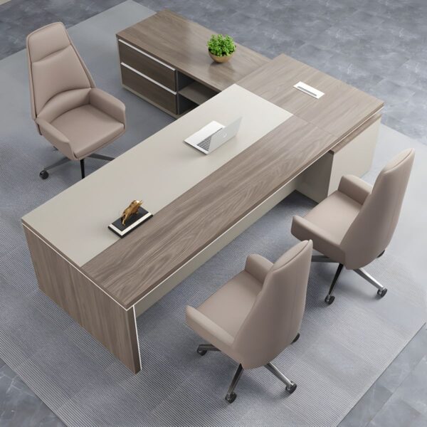 1.8 meters managers executive office table with a sleek design, spacious surface, and elegant finish, ideal for a professional workspace.