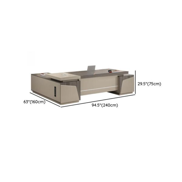 1800mm Modern Executive Office Desk with a minimalist design and integrated cable management.