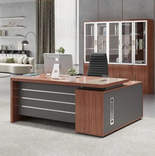 1400mm Executive Office Desk in a modern office setting, showcasing its spacious surface and stylish design.