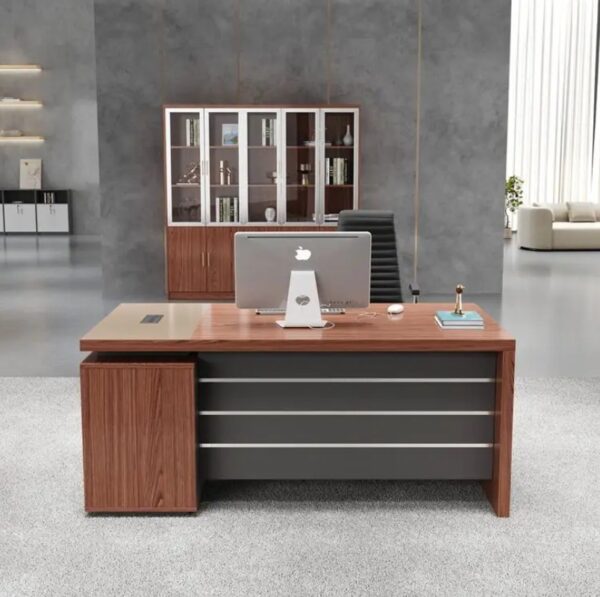 1400mm Executive Office Desk in a modern office setting, showcasing its spacious surface and stylish design.