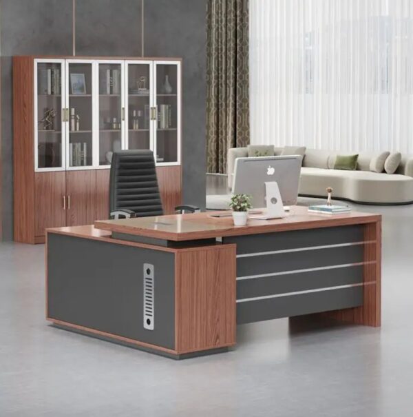 1400mm Executive Office Desk in a modern office setting, showcasing its spacious surface and stylish design.