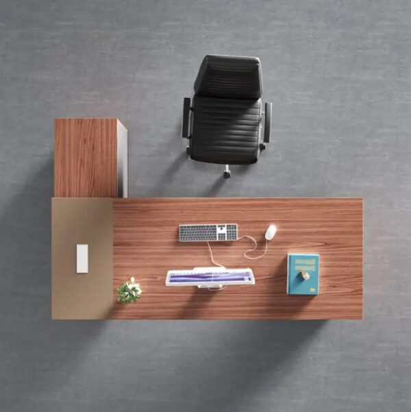 1400mm Executive Office Desk in a modern office setting, showcasing its spacious surface and stylish design.