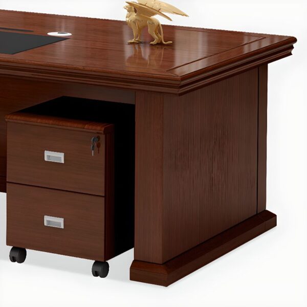 Two Meters Executive Office Table in a modern office setting, showcasing its sleek design and spacious surface.