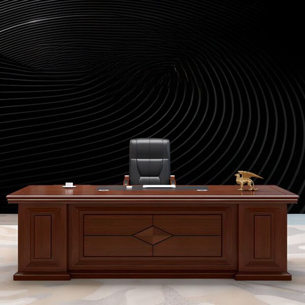 Two Meters Executive Office Table in a modern office setting, showcasing its sleek design and spacious surface.