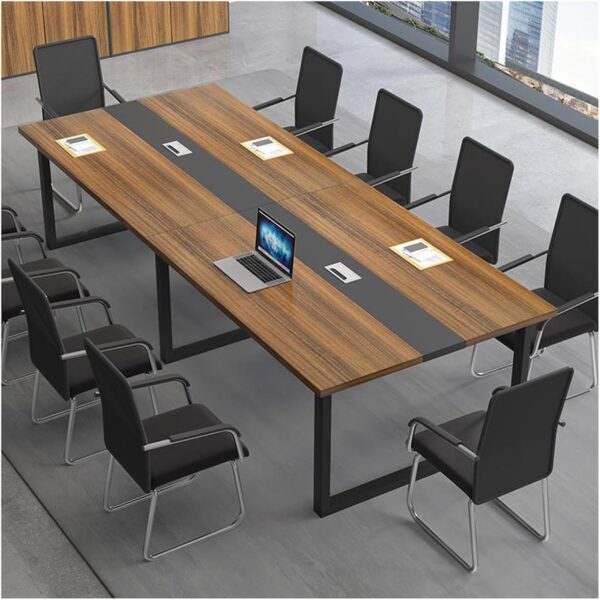 2400mm Rectangular Office Boardroom Table with a sleek design, suitable for professional meetings and teamwork.