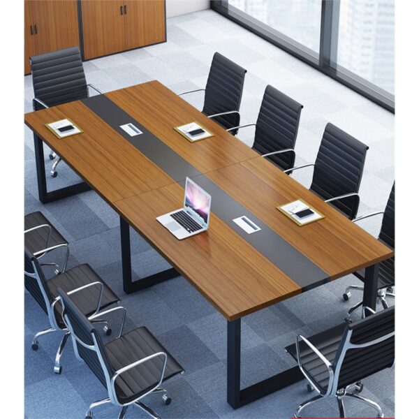 2400mm Rectangular Office Boardroom Table with a sleek design, suitable for professional meetings and teamwork.