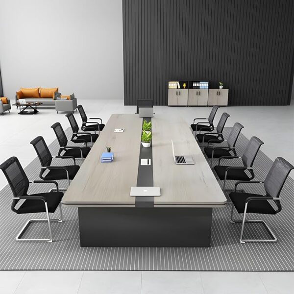 4.8 Meters Modern Boardroom Table in an elegant meeting room setting, designed for large group discussions.