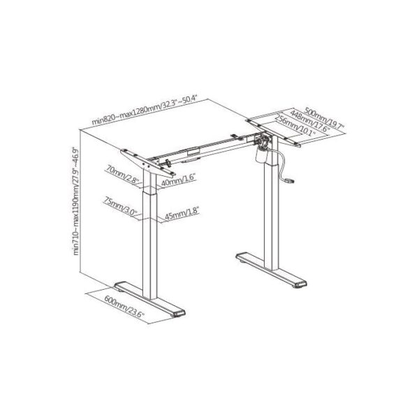 Height Adjustable Electric Desk at a modern office setting, showcasing its ergonomic design and spacious surface.