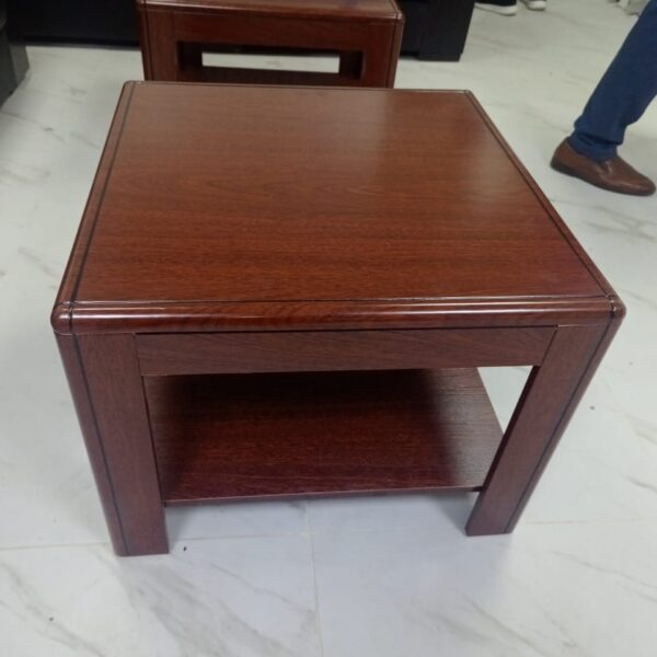 60cm x 60cm Mahogany Coffee Table featuring a rich finish and sturdy construction.