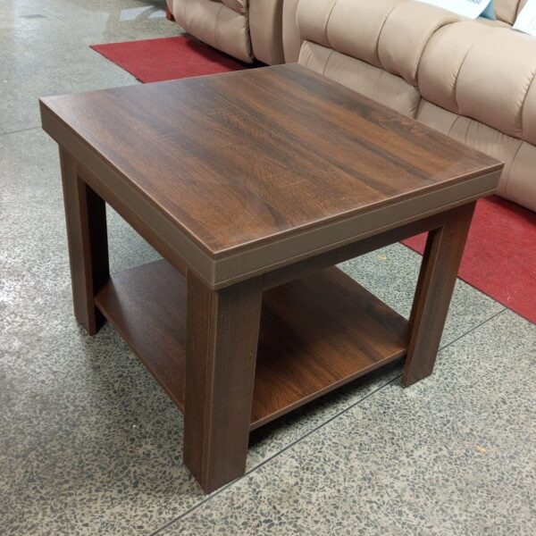 60cm x 60cm Mahogany Coffee Table featuring a rich finish and sturdy construction.