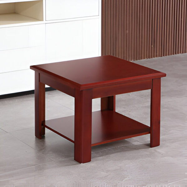 60cm x 60cm Mahogany Coffee Table featuring a rich finish and sturdy construction.