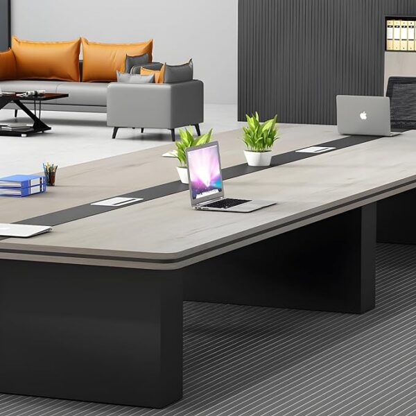 4.8 Meters Modern Boardroom Table in an elegant meeting room setting, designed for large group discussions.