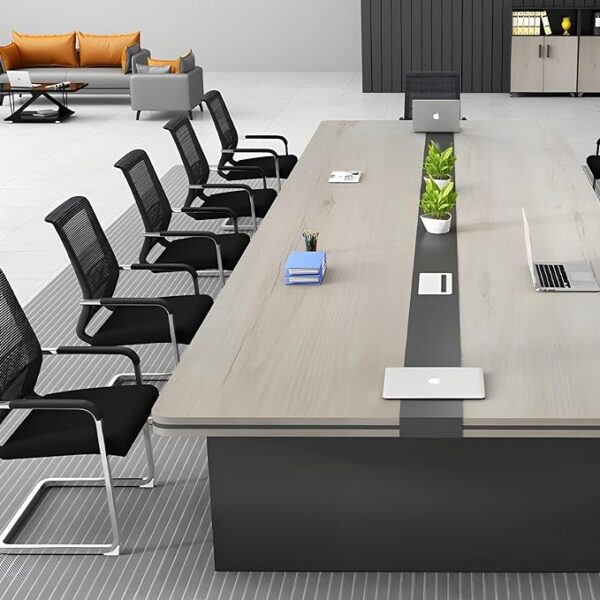 4.8 Meters Modern Boardroom Table in an elegant meeting room setting, designed for large group discussions.