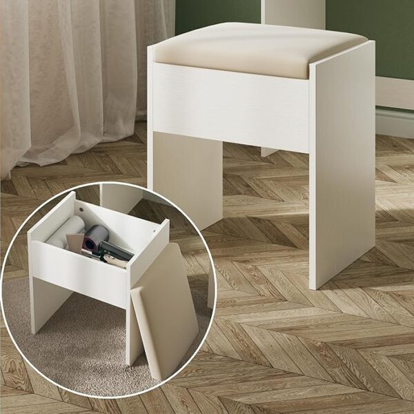 Modern Vanity Bedroom Dressing Table with a spacious surface, drawers, and a large mirror.