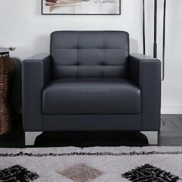 5-Seater Corporate Comfort Sofa Set in a modern office lounge, showcasing plush upholstery and a sleek design.