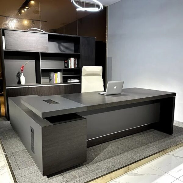 180cm x 100cm Executive Office Desk featuring a sleek design and spacious surface in a modern office setting.