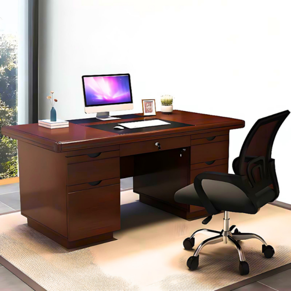 1.4 Meters Staff Executive Office Desk with drawers in a modern office setting.