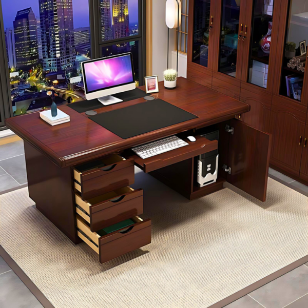 1.4 Meters Staff Executive Office Desk with drawers in a modern office setting.