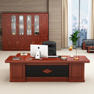 1.6 Meters Executive Boss Office Table with sleek design and built-in storage, ideal for modern office environments.