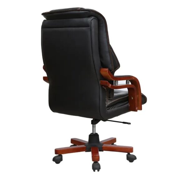 High Back Directors Office Seat with ergonomic design and luxurious faux leather upholstery in a modern office setting.