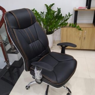 Generic Pure Leather Orthopedic Office Chair designed for ergonomic comfort and support