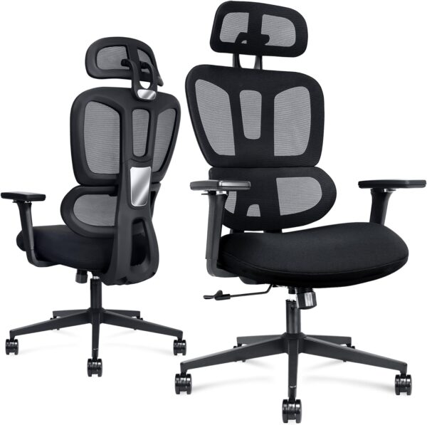 High Back Directors Mesh Office Chair with a modern design and ergonomic features, set in a stylish office environment.