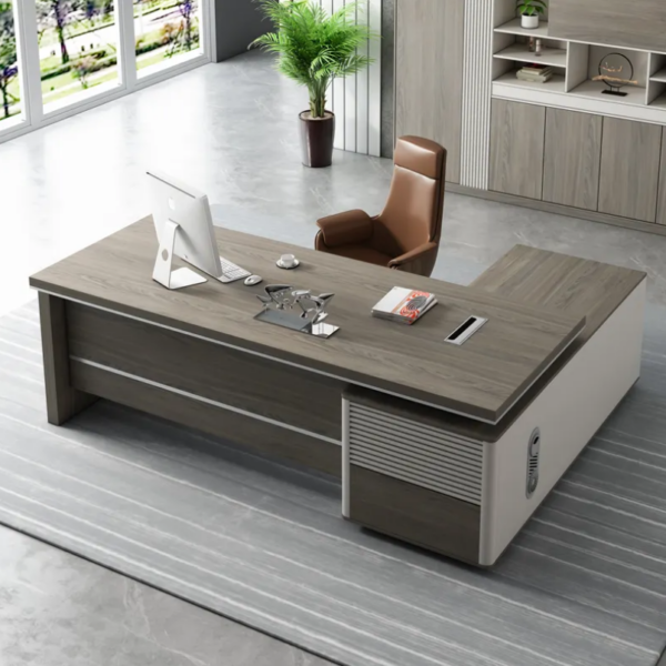 1800mm Directors Executive Office Table in a modern office setting, showcasing its spacious design and elegant finish.