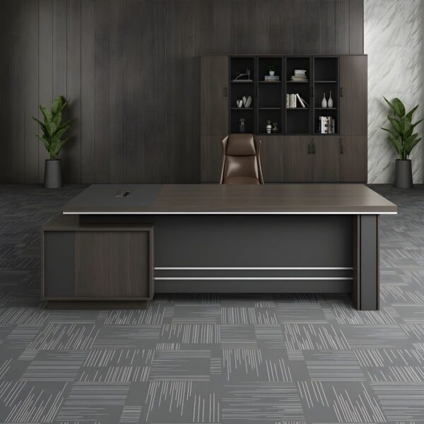 1400mm Executive Office Desk with a spacious surface and rich finish, ideal for a professional workspace.