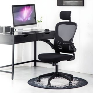 High-Back Orthopedic Executive Seat in a modern office setting, showcasing its ergonomic design and plush upholstery.