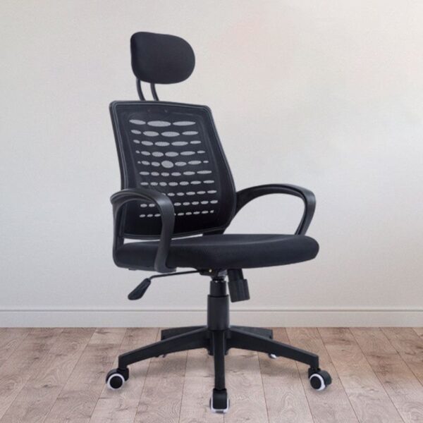 Height Adjustable Swivel Office Chair with ergonomic design and breathable fabric, perfect for modern workspaces.