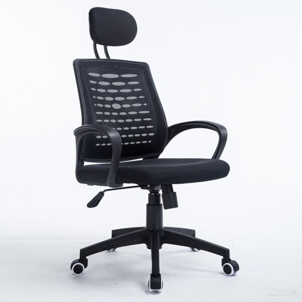 Height Adjustable Swivel Office Chair with ergonomic design and breathable fabric, perfect for modern workspaces.